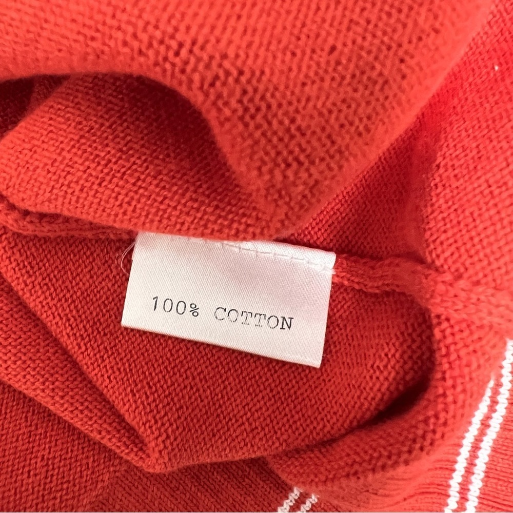 Casall Swedish Mod Striped Button Front V-Neck Ca… - image 8